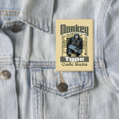Badge Développeur Full-Stack qui tape comme un singe et (Insitu)