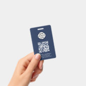 Badge d'événement Code QR (Manuel / portable)