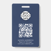 Badge d'événement Code QR (Arrière)