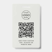 Badge d'événement Code QR | Badges de carte d'iden (Arrière)