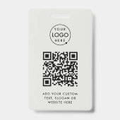 Badge d'événement Code QR | Badges de carte d'iden (Avant)