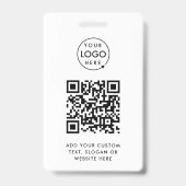Badge d'événement Code QR | Badges de carte d'iden (Avant)