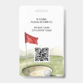 Badge d'événement de golf (Arrière)