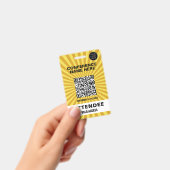 Badge d'événement de la conférence Starburst Yello (Manuel / portable)