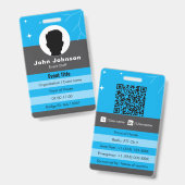 Badge d'événement personnalisable ID (Avant & arrière)