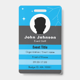 Badge d'événement personnalisable ID