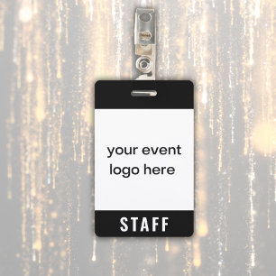 Badge d'événement pour le personnel