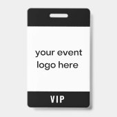 Badge d'événement pour Pass VIP (Avant)