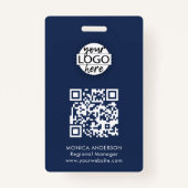 Badge d'événement QR Code (Dos)