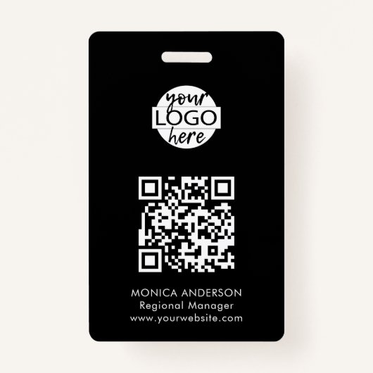 Badge d'événement QR Code (Devant)