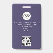 Badge d'événement QR Code de membre d'équipage per (Arrière)