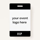 Badge d'événement VIP Pass (Devant)