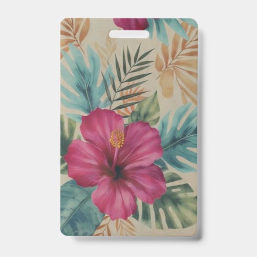 Badge d'Hibiscus Tropical (Avant)