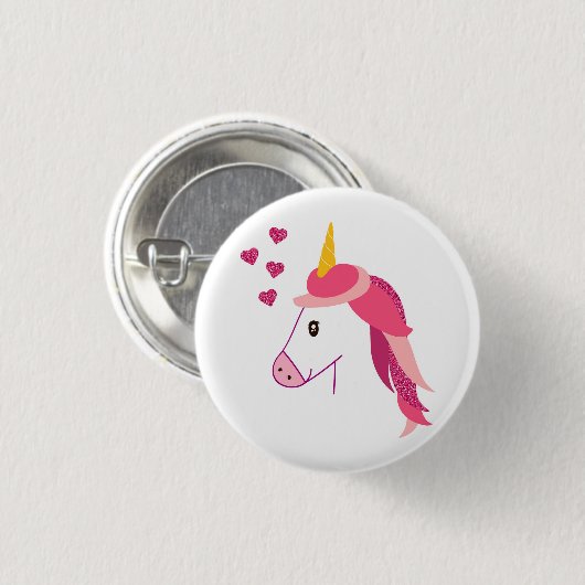 badge d'icône Unicorne. (Devant & derrière)