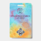 badge d'ID de l'événement vidéo du logo All Access (Dos)