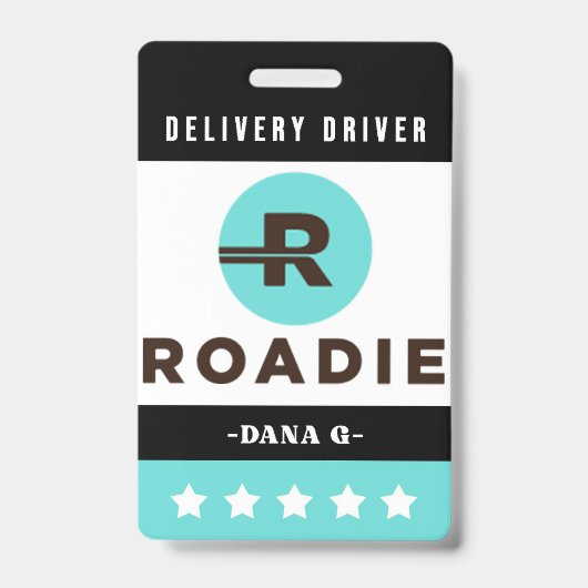 Badge d'ID de livraison de route (Avant)