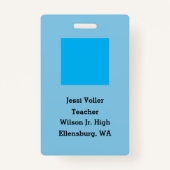 Badge d'ID de Westie KiniArt (Dos)