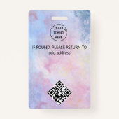 badge d'ID d'événement vip de dessin de l'accès co (Dos)