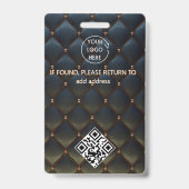 badge d'ID d'événement vip du cool Access Pass (Arrière)