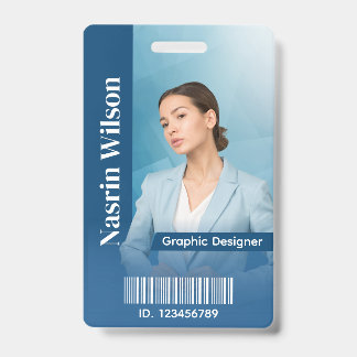 Badge d'ID employé personnalisé