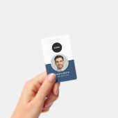 Badge d'ID employé personnalisé avec photo et code (Manuel / portable)