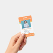 Badge d'ID photo de l'employé de l'hôpital personn (Manuel / portable)