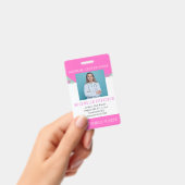 Badge d'ID photo de l'employé de l'hôpital personn (Manuel / portable)