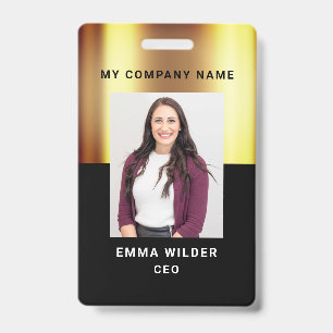 Badge d'ID photo personnalisé