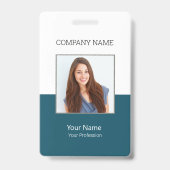 Badge d'ID professionnel personnalisable (Face)