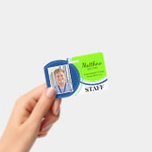 Badge d'ID professionnel personnalisé double face (Manuel / portable)