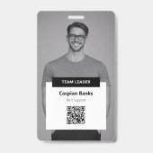 Badge d'identification 3x5 | Cartes de passage pou (Avant)