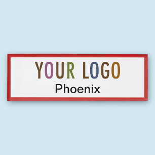 Badge D'identification Acrylique Professional Nametag Entreprise Logo Mag