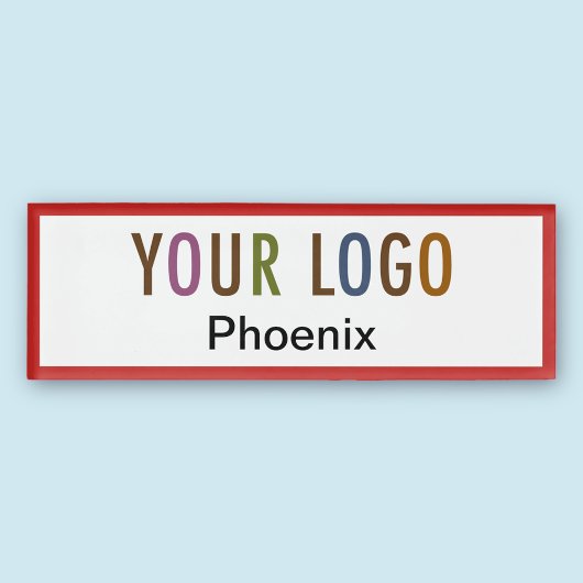 Badge D'identification Acrylique Professional Nametag Entreprise Logo Mag