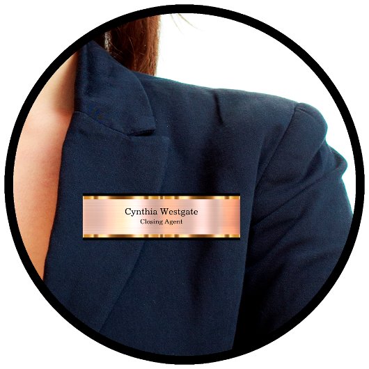 Badge D'identification Agent de clôture immobilier chic