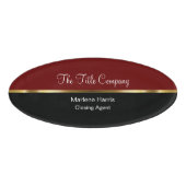 Badge D'identification Agent de fermeture classique Immobilier (Devant)