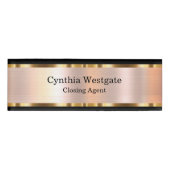 Badge D'identification Agent de fermeture immobilier classique (Devant)