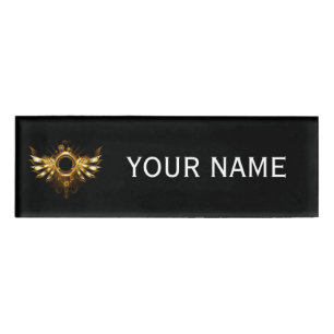 Badge D'identification Ailes de Steampunk