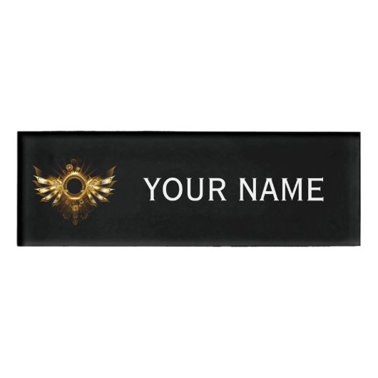 Badge D'identification Ailes de Steampunk (Devant)