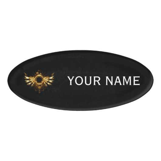 Badge D'identification Ailes de Steampunk (Devant)