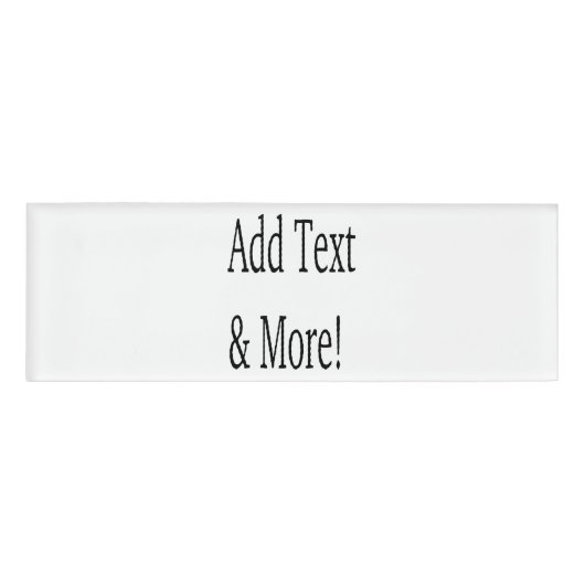 Badge D'identification Ajouter du texte et plus ! Customisez votre propre (Devant)