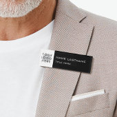 Badge D'identification Ajouter un logo Nom simple Titre du nom de famille