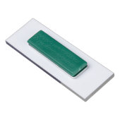 Badge D'identification Ajouter un logo | Titre d'aimant élégant simple mo (Dos)