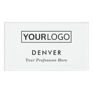 Badge D'identification Ajoutez votre propre nom et titre de logo