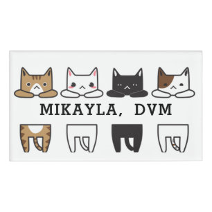 Badge D'identification Amusant cadre multicolore