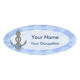 Badge D'identification Ancre avec corde