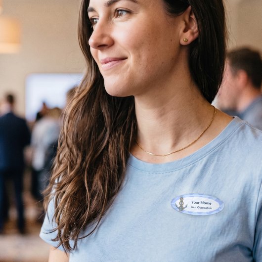 Badge D'identification Ancre avec corde