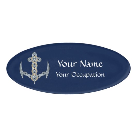 Badge D'identification Ancre celtique 1 (Devant)