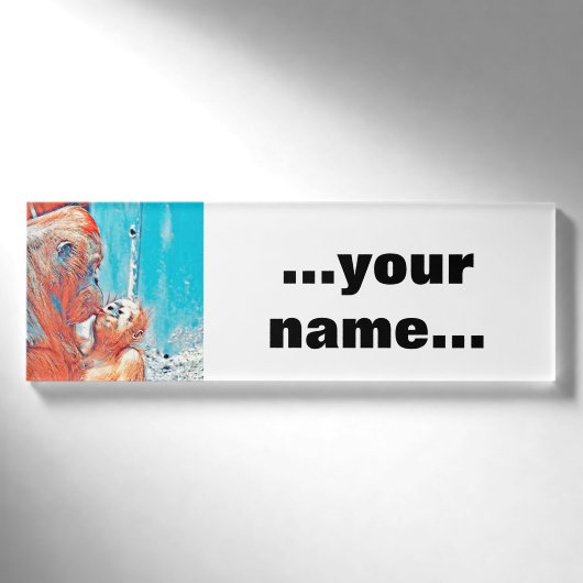 Badge D'identification AnimalMix_OrangUtan_010 (Devant)