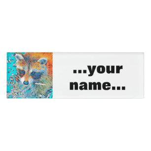 Badge D'identification AnimalMix_Raccoon_001