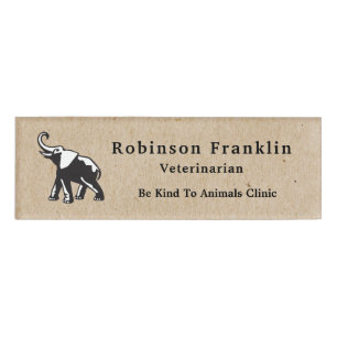 Badge D'identification Animaux Vétérinaires Clinique Logo Employé
